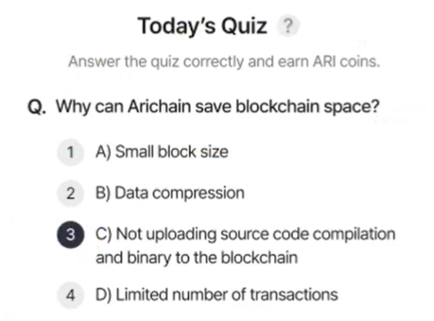 ARI Wallet Daily Quiz Answer 6 May 2025 (AriChain)